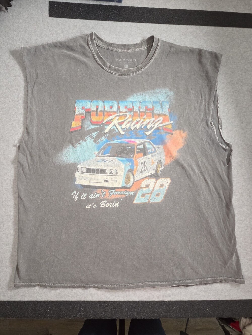 Vintage Style ‘Foreign Racing’ Men’s Pacsun T-Shirt Size XL
